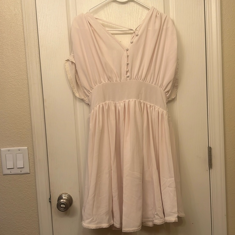 Empire waist romper dress